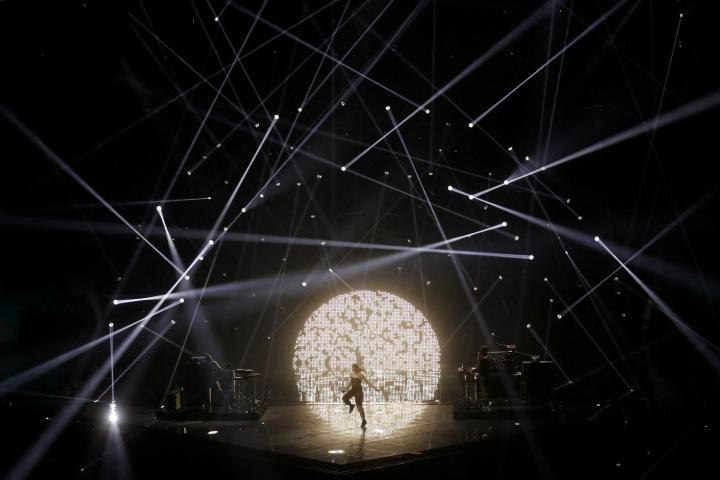 Un momento de la actuación de We Are Domi, de la República Checa, en la final de Eurovisión.