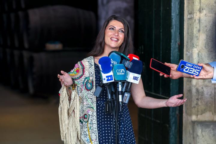 Macarena Olona, candidata del partido de ultraderecha Vox a las elecciones andaluzas.