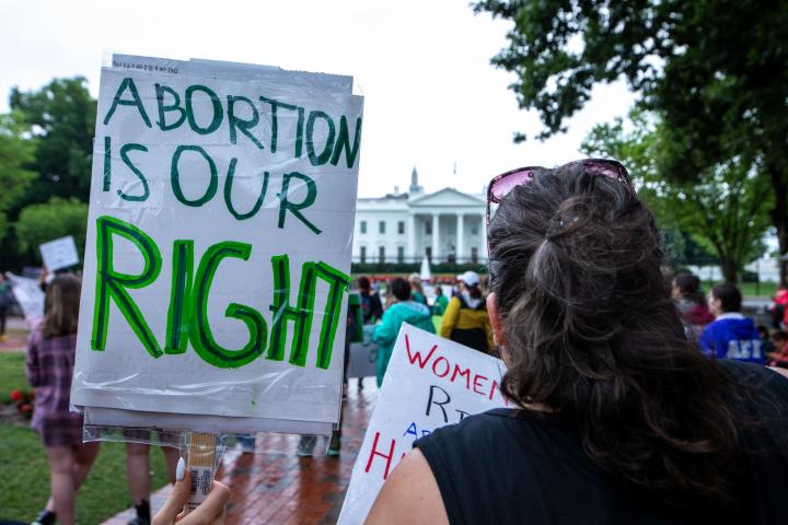 Manifestación contra la derogación del aborto del Supremo de EEUU.
