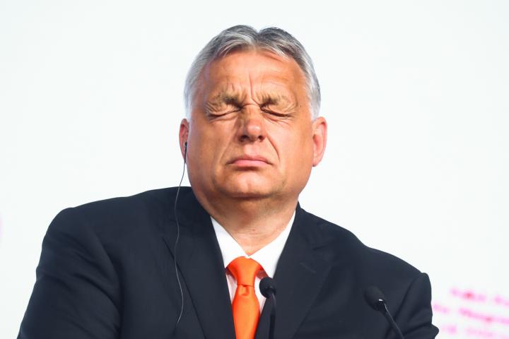 Viktor Orban, presidente húngaro, en un acto 