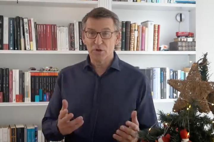 Felicitación del nuevo año de Alberto Núñez Feijóo, líder del PP.