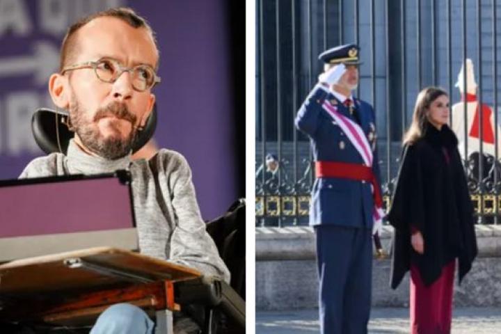 Echenique y los reyes de España.