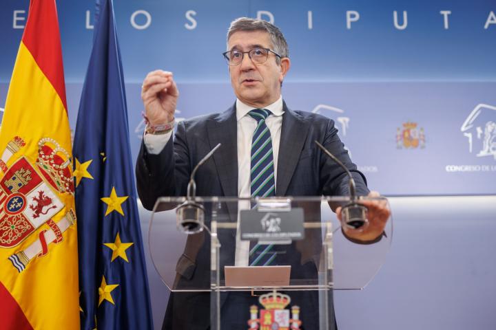 El portavoz del Grupo Socialista en el Congreso de los Diputados, Patxi López.