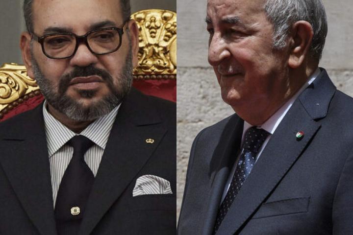 El rey de Marruecos, Mohammed VI, y el presidente argelino, Abdelmadjid Tebboune; en sendas fotos de archivo.