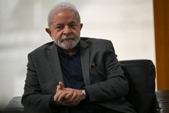 El presidente de Brasil, Luiz Inácio Lula da Silva, este lunes en el Palacio Presidencial Planalto en Brasilia.