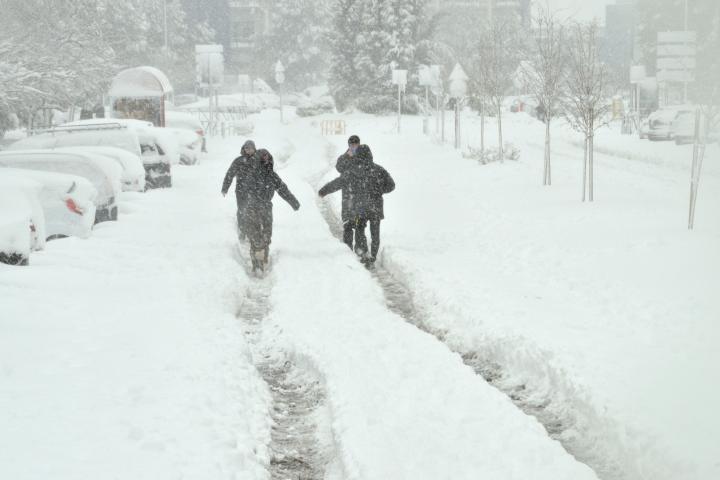 Imagen de archivo de la nevada causada por la borrasca 'Filomena' en Madrid