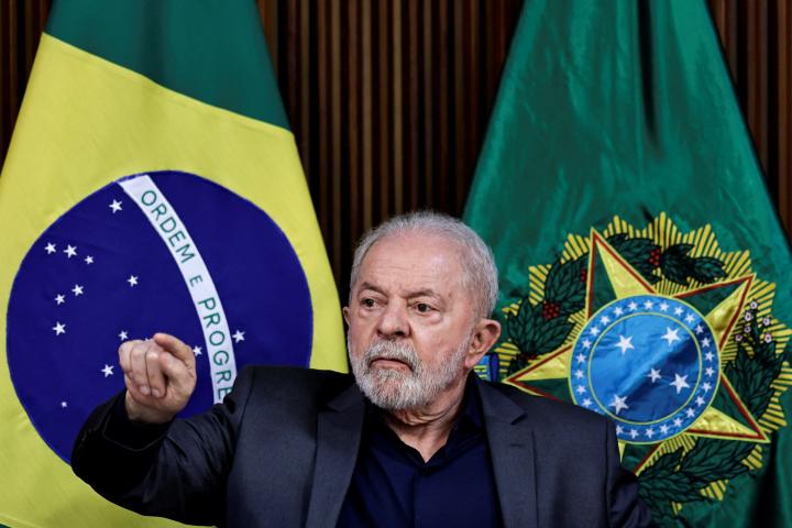 Luiz Inacio Lula da Silva durante la reunión con los 27 gobernadores de Brasil
