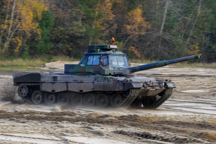 Un tanque Leopard 2 en una imagen de archivo