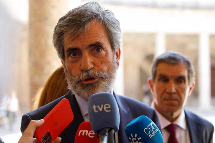 El presidente del CGPJ, Carlos Lesmes, en una imagen de archivo.