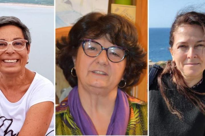 Pepa Moleón, Pepa Torres y Teresa Casillas.