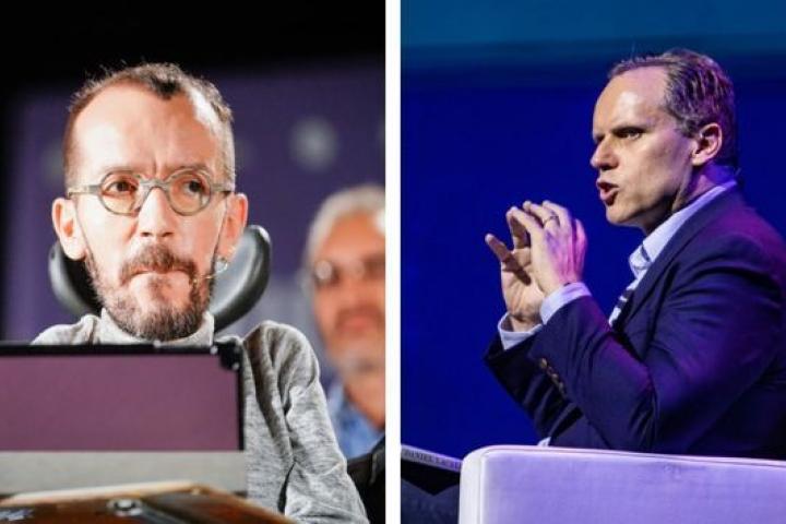 Pablo Echenique y Daniel Lacalle.