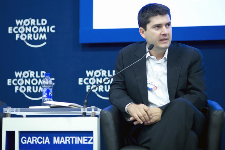 Javier García Martínez, en un acto de este foro de jóvenes líderes celebrado en 2010 en Marrakech (Marruecos).