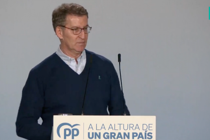 El líder del PP, Alberto Núñez Feijóo.