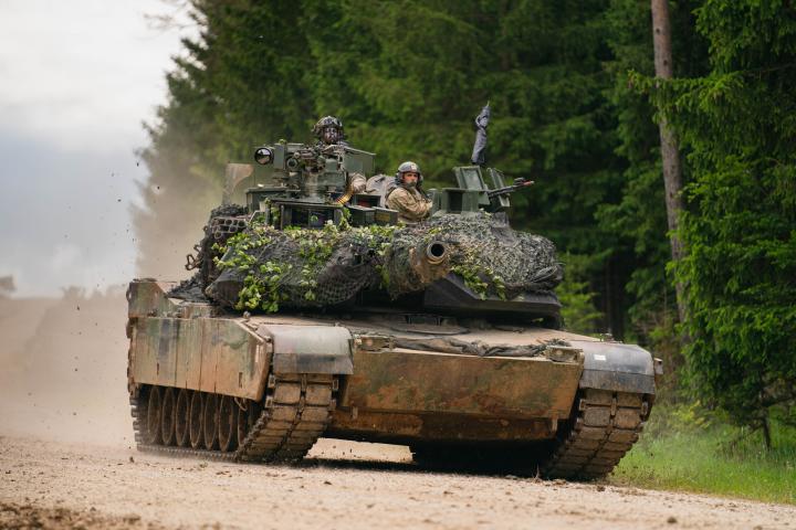 Un tanque M1 Abrams, de fabricación estadounidense, en una imagen de archivo.
