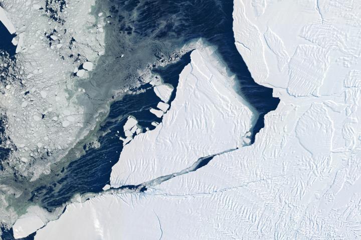 Una ruptura de hielo en la Antártida crea un iceberg del tamaño de Londres
