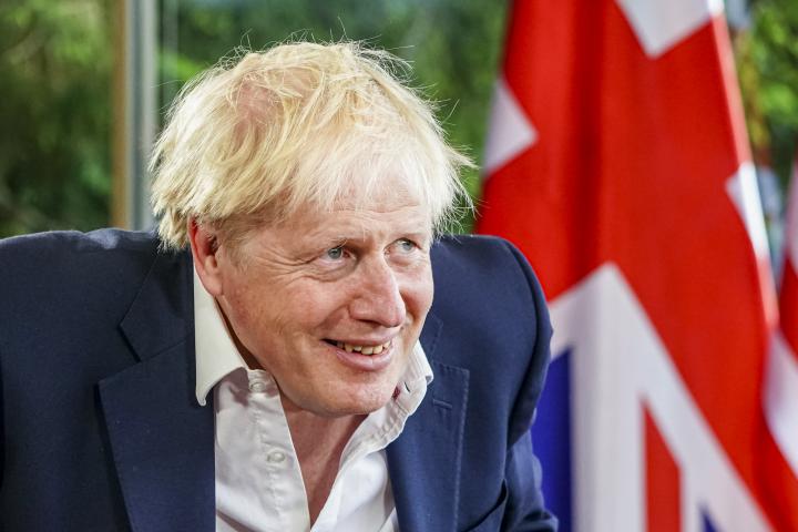 Boris Johnson, el pasado 28 de junio, antes de una reunión con líderes del G-7 en el castillo de Elmau, Alemania.