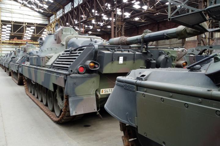 Tanques Leopard 1 preparados para la guerra