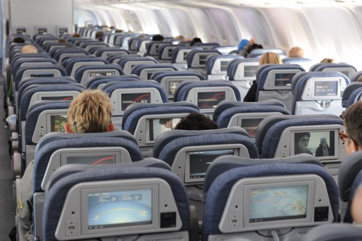 Asientos de un avión Boeing 767