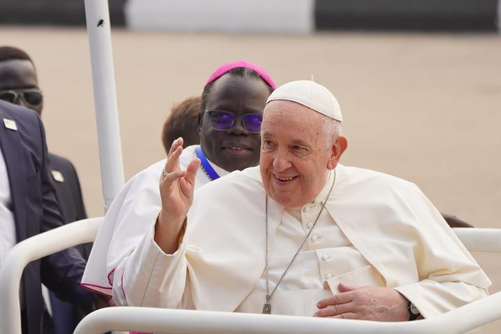 El papa Francisco en Sudán del Sur.