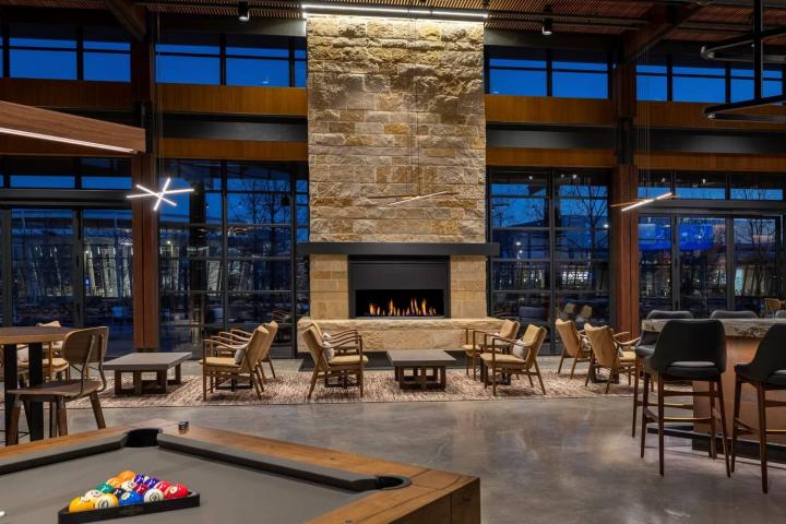 Las zonas comunes del hotel de American Airlines