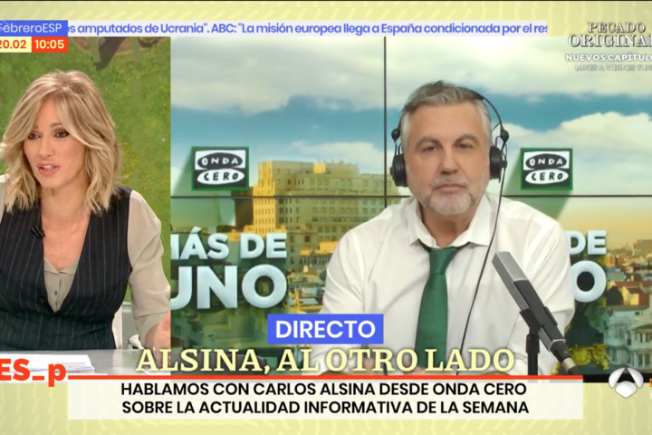 Susanna Griso y Carlos Alsina, en 'Espejo Público'.