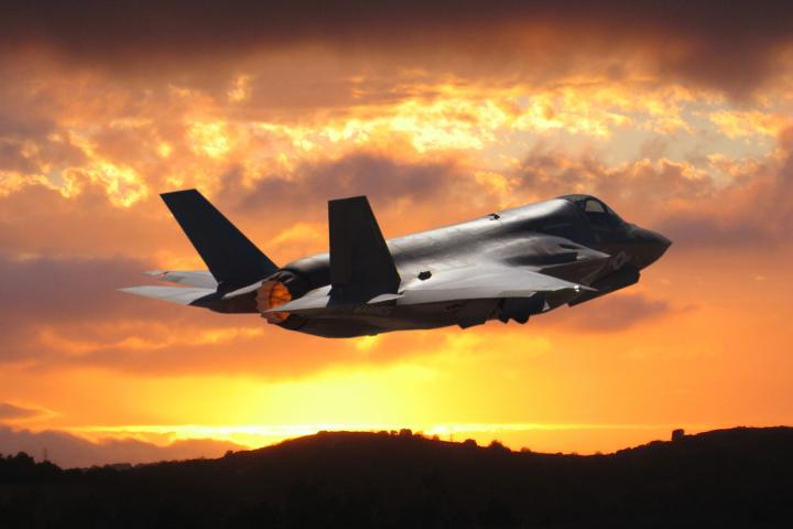 Un caza F-35B Lightning II de la Marina estadounidense, en una imagen de archivo.