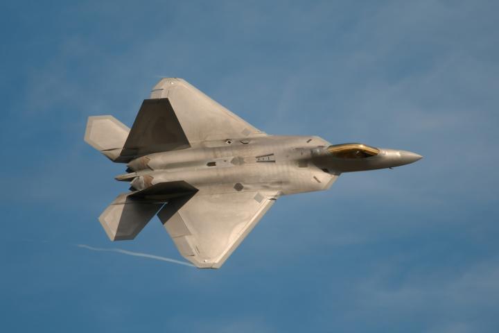 Un avión de combate F-22 Raptor, en una imagen de archivo.