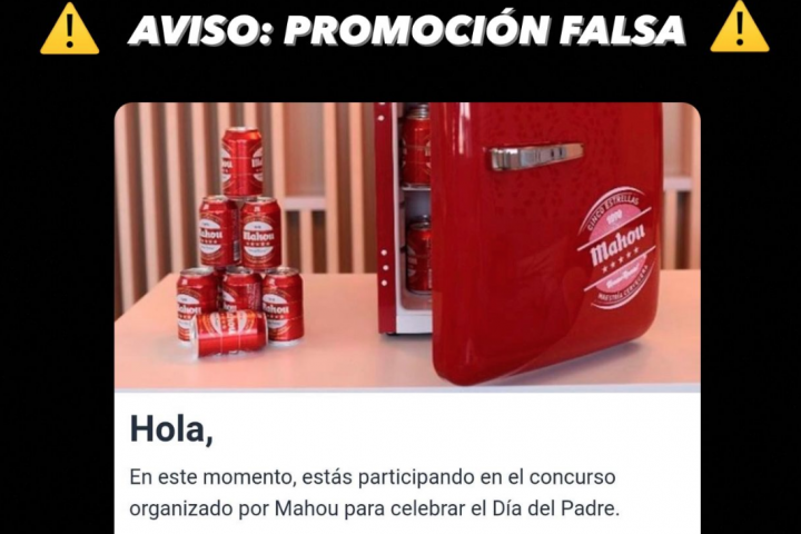 Cuidado': Mahou alerta del timo que se está difundiendo por el Día del Padre