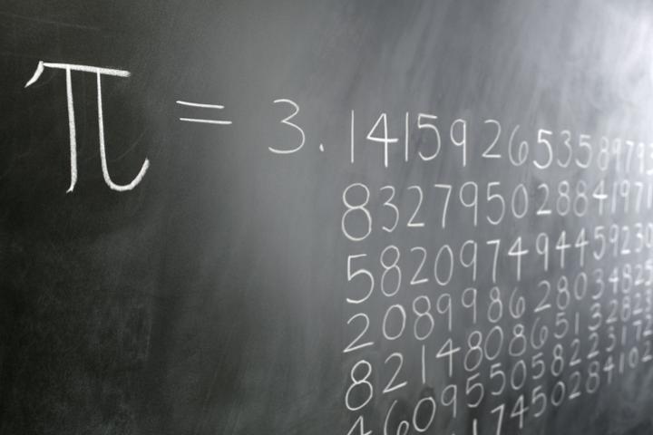 Imagen del número pi.
