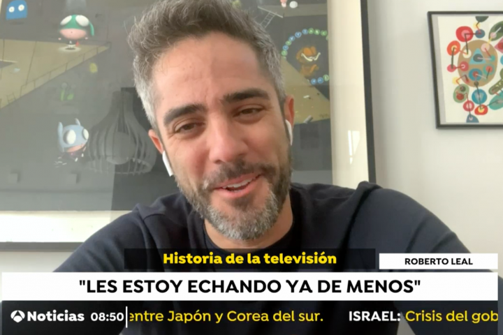 Roberto Leal en 'Antena 3 Noticias'.