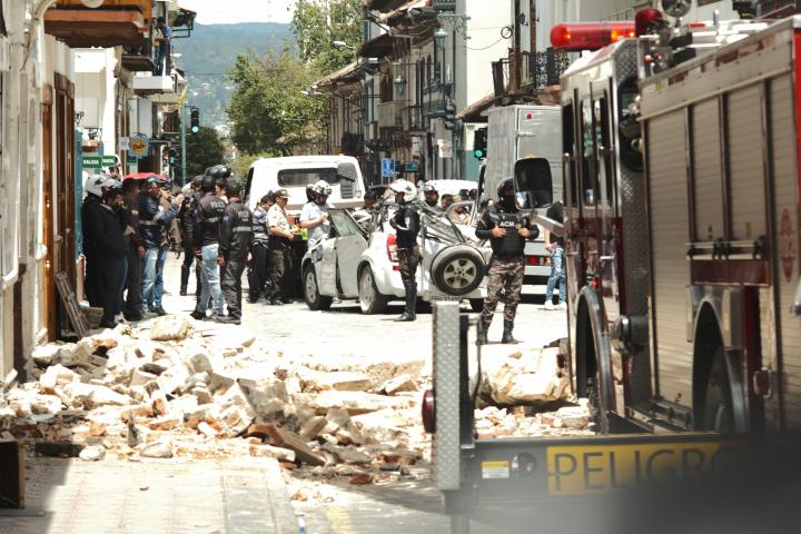 Foto de las consecuencias del terremoto en Ecuador.
