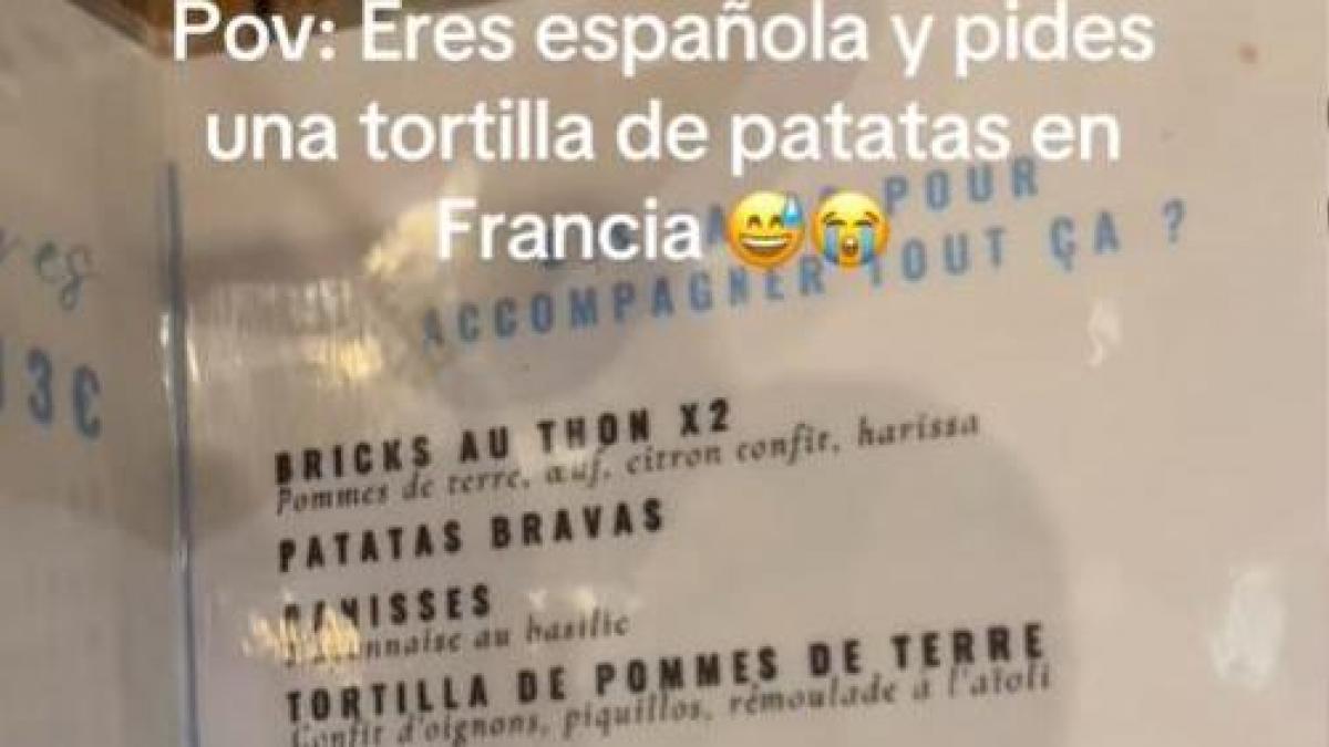 Una española pide una tortilla de patatas en Francia y lo que le sirven no puede ser más indignante