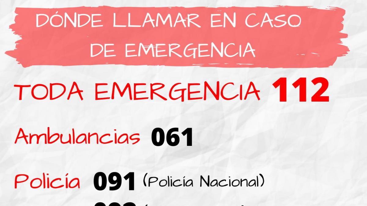 Primeros auxilios - Emergencias 112 - Seguridad 