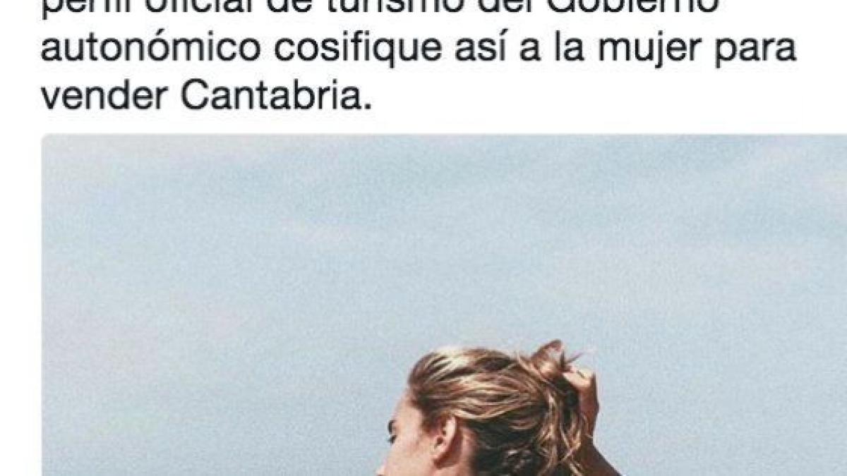 Cantabria retira una campaña de Turismo que denunciaron por sexista