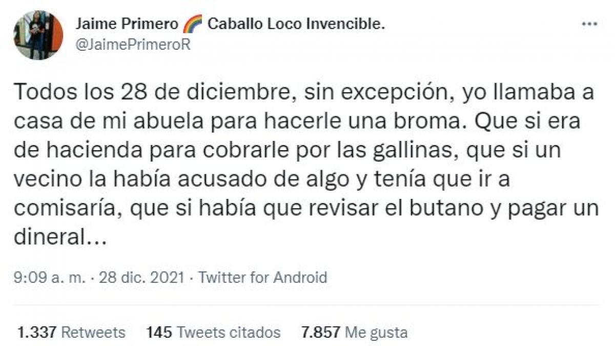 Conmueve a Twitter al contar la broma que gastó a su abuela y no salió como  esperaba