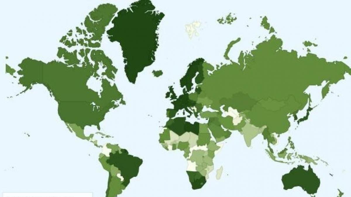 atributo intercambiar Celda de poder Este mapa te muestra la edad media de matrimonio en todo el mundo