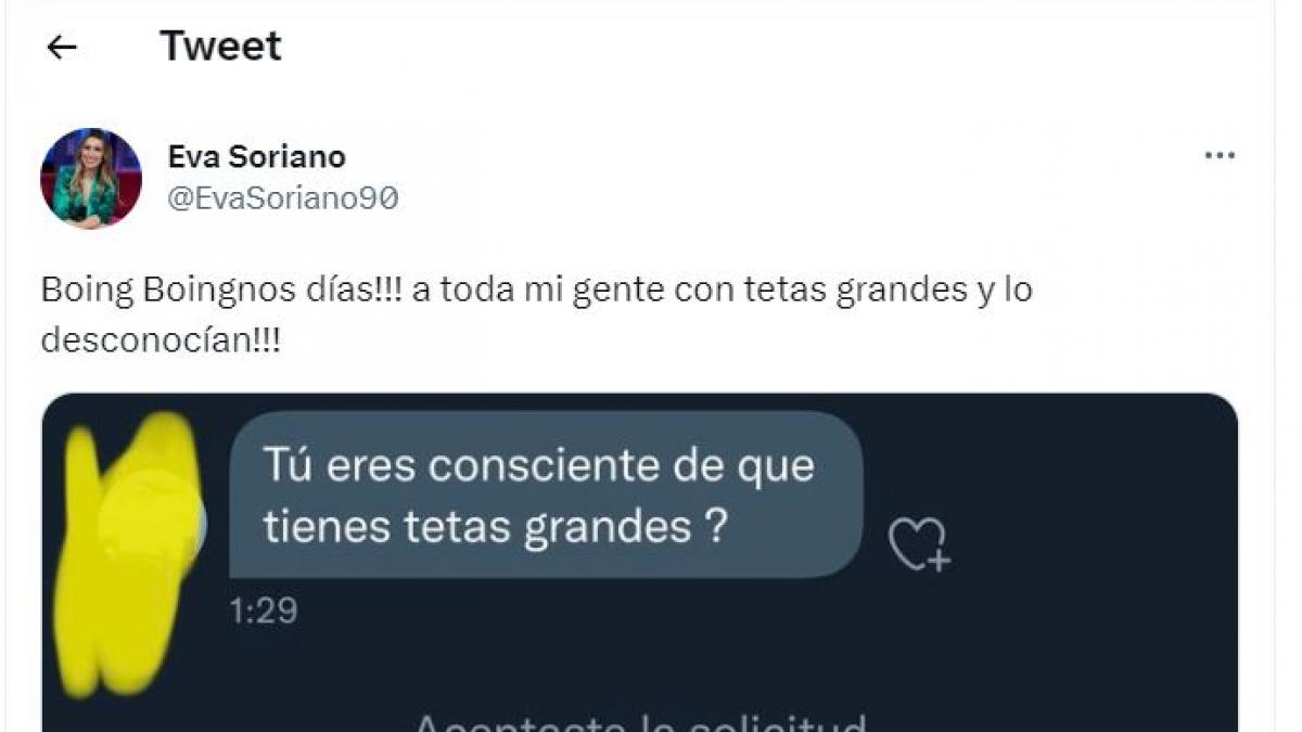 Eva Soriano se lleva todos los aplausos con su incontestable respuesta a  este mensaje