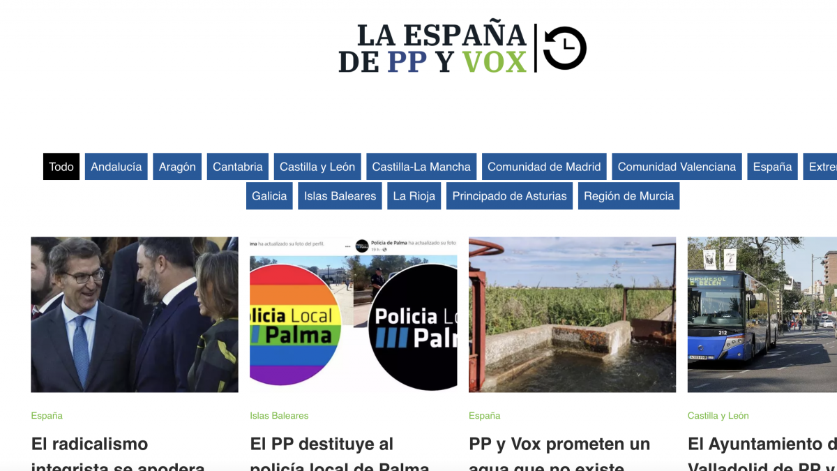 El PSOE lanza una web sobre 'La España de PP y Vox'