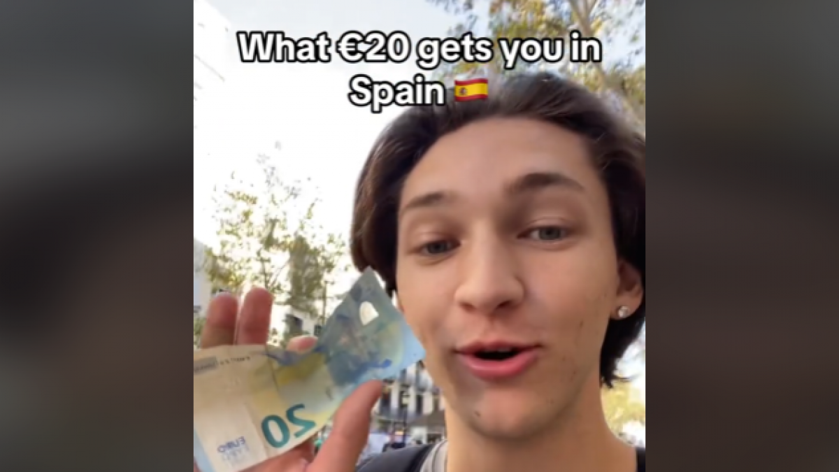 Un estadounidense flipa con todo lo que ha podido comprar en Barcelona con 20 euros