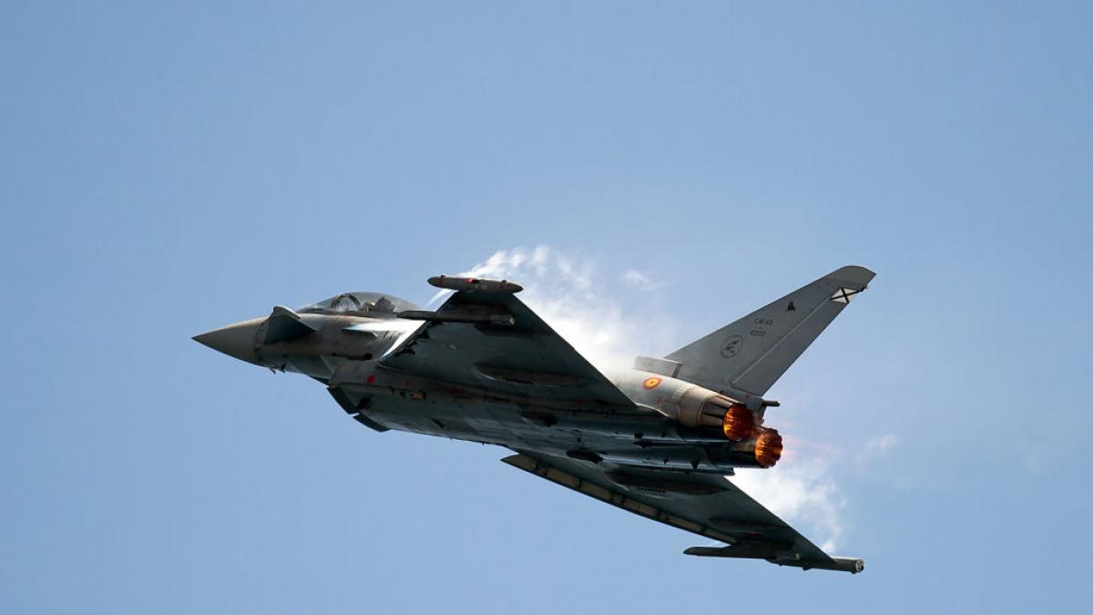 Enfrentamiento de cazas españoles y británicos en un despliegue de la OTAN