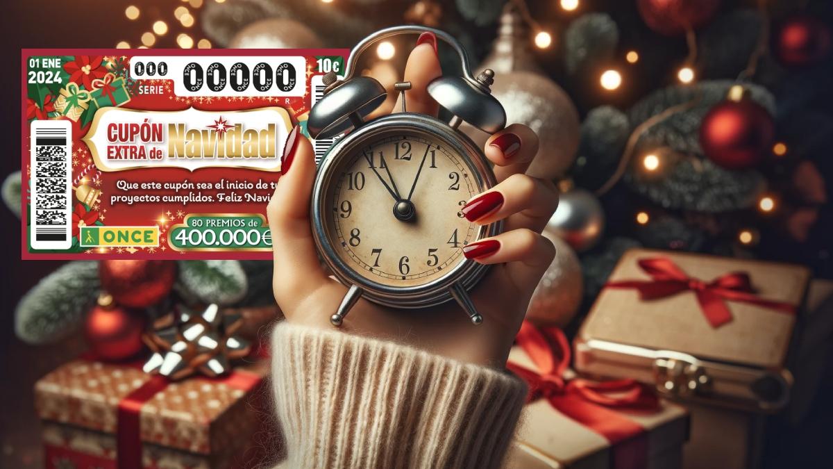 Cupón Extra de Navidad ONCE 2024 horario y dónde ver el sorteo de hoy