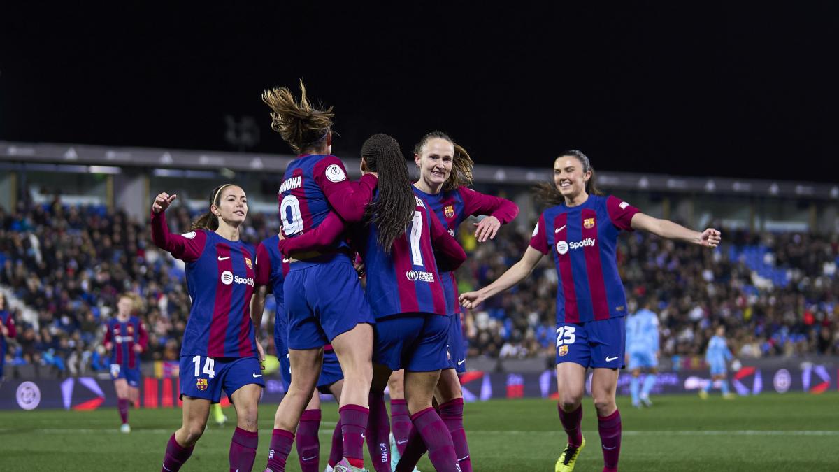 The Barça of Salma and Aitana walks through Butarque also in the final: 7-0 to Levante and the Spanish Super Cup flies to Barcelona