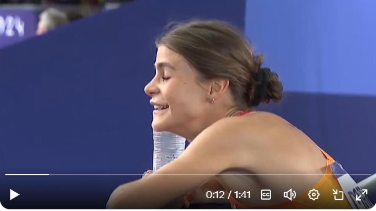 The reaction of the athlete Águeda Marqués when she saw the ‘caught’ that TVE has done to her is pure gold