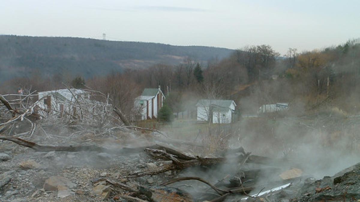 Así es Centralia, el pueblo abandonado que arde por dentro