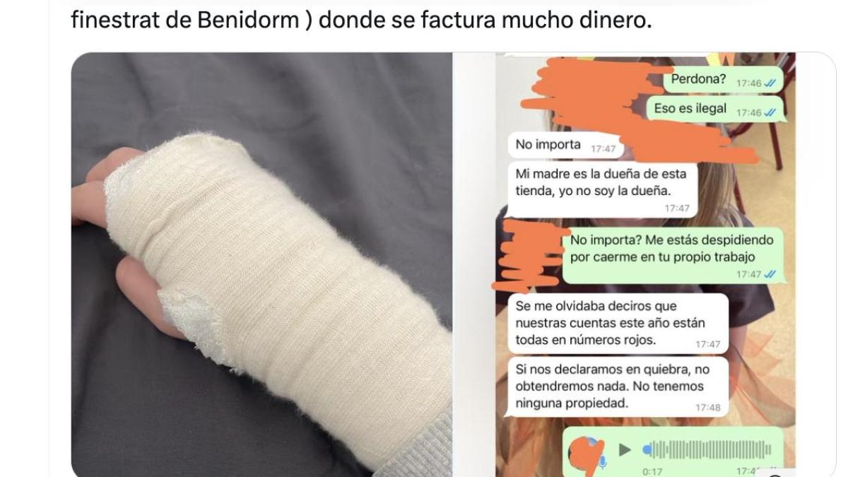 He is injured at work and can’t believe the WhatsApp the owner’s daughter sends him afterwards