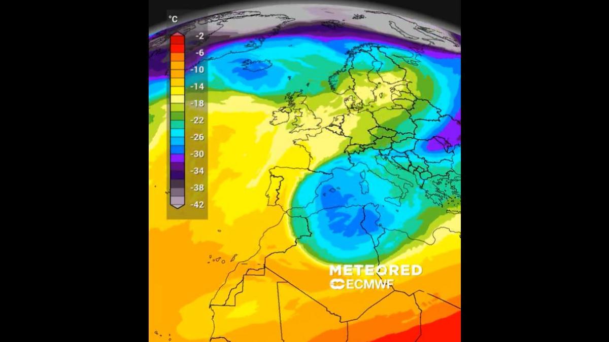 La gran masa de aire polar está a punto de invadir el Mediterráneo y la AEMET avisa de lluvia y nieve