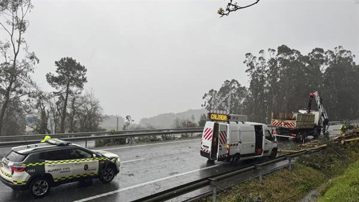 Los estragos de Herminia en España: alerta roja por vientos de más de 100 km/h, cortes de luz y olas de hasta 12 metros