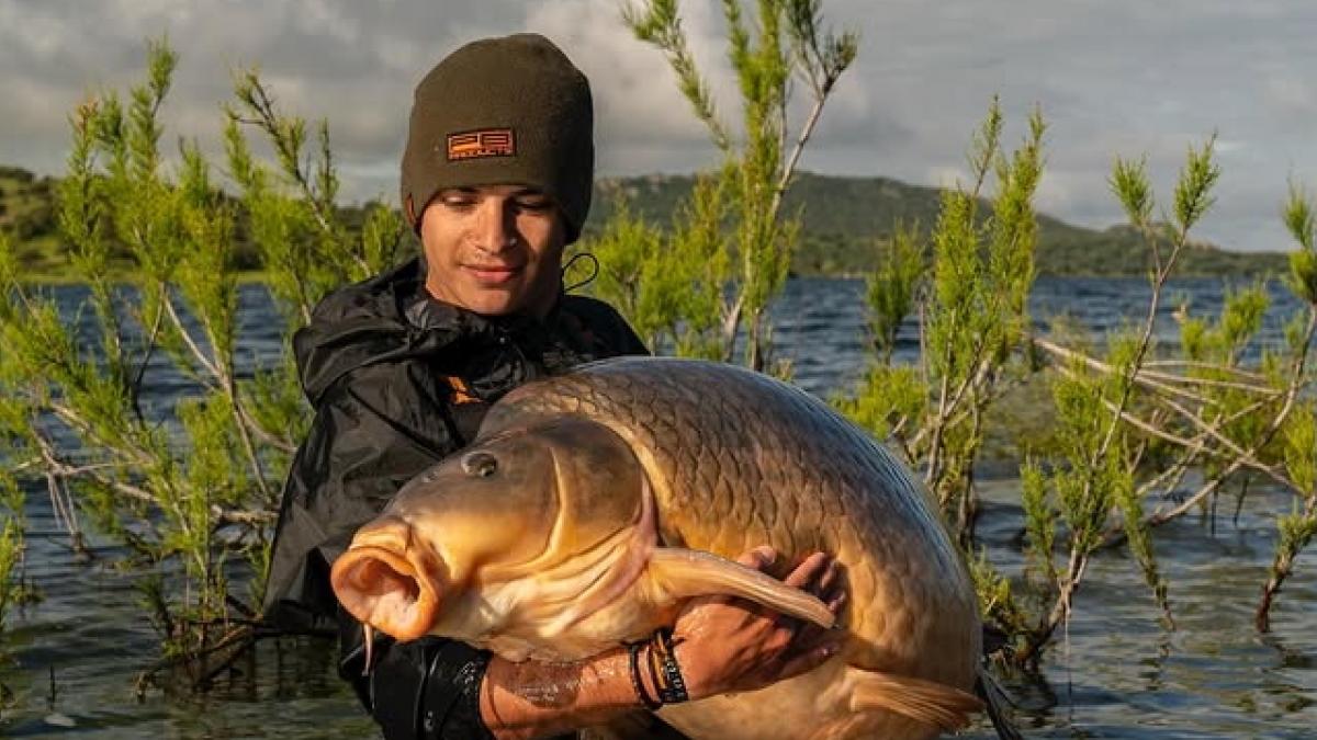 Acude a pescar a Extremadura y en mitad de la madrugada pica un monstruo de río con un peso jamás pescado en España
