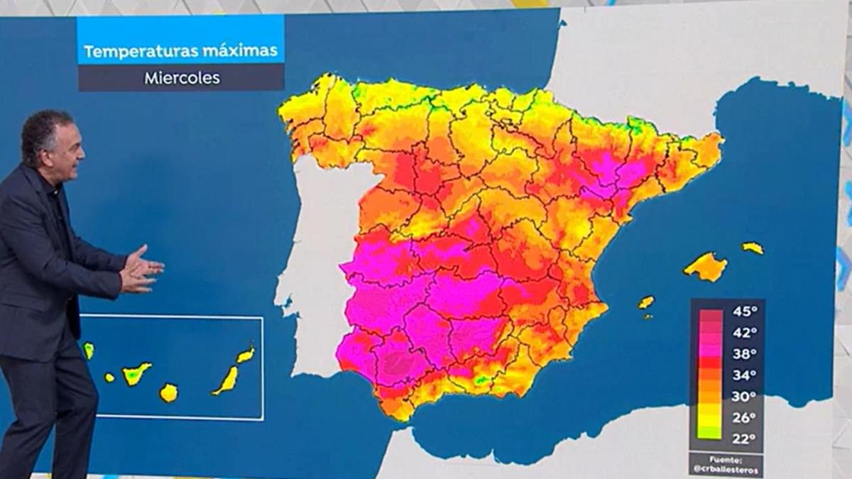 Roberto Brasero prende el fin de semana con su aviso:  Parecerá julio por lo que viene de África 