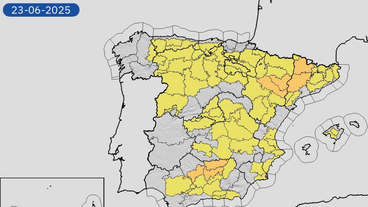 Aviso de la AEMET para este lunes: llega una dana desde el Atlántico